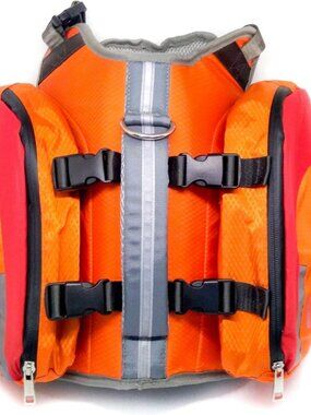 BarkBrite Multi-Purpose Dog Backpack Life Jacket NEW Size Médium